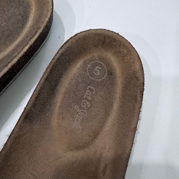 Cat & Jack Tie Dye Rainbow Slide On Sandals - Picture 4 of 6